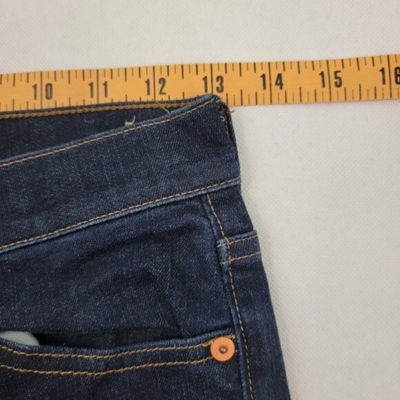 MADEWELL Womens 25 Jeans FLEA MARKET FLARE Dark Indigo Blue KENNER Wash E0394 - Picture 11 of 15